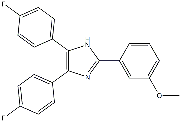 3-[4,5-bis(4-fluorophenyl)-1H-imidazol-2-yl]phenyl methyl ether 结构式
