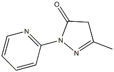 5-methyl-2-(2-pyridinyl)-2,4-dihydro-3H-pyrazol-3-one 结构式