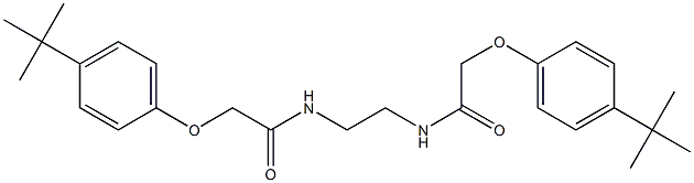 2-(4-tert-butylphenoxy)-N-(2-{[(4-tert-butylphenoxy)acetyl]amino}ethyl)acetamide 结构式