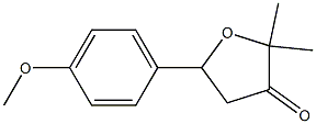 5-(4-methoxyphenyl)-2,2-dimethyldihydro-3(2H)-furanone 结构式