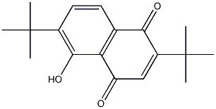 2,6-ditert-butyl-5-hydroxynaphthoquinone 结构式