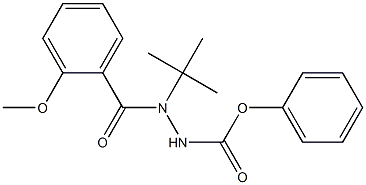 phenyl 2-tert-butyl-2-(2-methoxybenzoyl)hydrazinecarboxylate 结构式