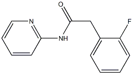 2-(2-fluorophenyl)-N-(2-pyridinyl)acetamide 结构式