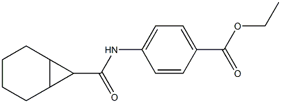 ethyl 4-[(bicyclo[4.1.0]hept-7-ylcarbonyl)amino]benzoate 结构式