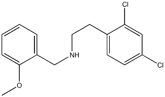 N-[2-(2,4-dichlorophenyl)ethyl]-N-(2-methoxybenzyl)amine 结构式