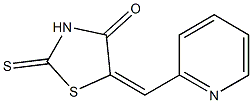 5-(2-pyridinylmethylene)-2-thioxo-1,3-thiazolidin-4-one 结构式