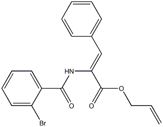 allyl 2-[(2-bromobenzoyl)amino]-3-phenylacrylate 结构式