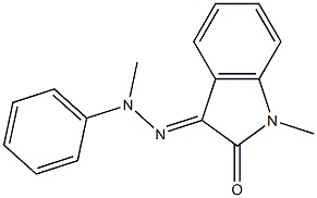 1-methyl-1H-indole-2,3-dione 3-[methyl(phenyl)hydrazone] 结构式