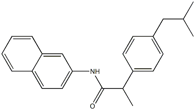 2-(4-isobutylphenyl)-N-(2-naphthyl)propanamide 结构式