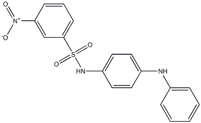 N-(4-anilinophenyl)-3-nitrobenzenesulfonamide 结构式