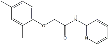 2-(2,4-dimethylphenoxy)-N-(2-pyridinyl)acetamide 结构式