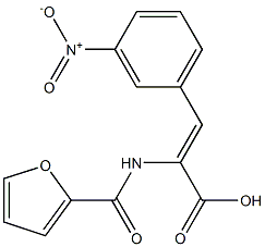 2-(2-furoylamino)-3-{3-nitrophenyl}acrylic acid 结构式