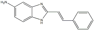 2-(2-phenylvinyl)-1H-benzimidazol-5-ylamine 结构式