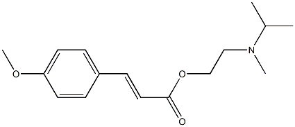 2-[isopropyl(methyl)amino]ethyl 3-(4-methoxyphenyl)acrylate 结构式