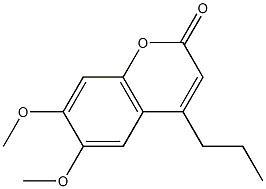 6,7-dimethoxy-4-propyl-2H-chromen-2-one 结构式