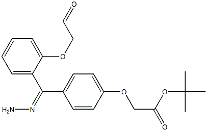 tert-butyl {4-[2-(phenoxyacetyl)carbohydrazonoyl]phenoxy}acetate 结构式