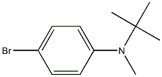 4-bromo-N-(tert-butyl)-N-methylaniline 结构式