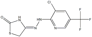 1,3-thiazolidine-2,4-dione 4-{[3-chloro-5-(trifluoromethyl)-2-pyridinyl]hydrazone} 结构式