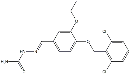 4-[(2,6-dichlorobenzyl)oxy]-3-ethoxybenzaldehyde semicarbazone 结构式
