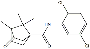 N-(2,5-dichlorophenyl)-4,7,7-trimethyl-3-oxobicyclo[2.2.1]heptane-1-carboxamide 结构式