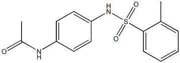 N-(4-{[(2-methylphenyl)sulfonyl]amino}phenyl)acetamide 结构式