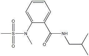 N-isobutyl-2-[methyl(methylsulfonyl)amino]benzamide 结构式