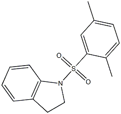 1-[(2,5-dimethylphenyl)sulfonyl]indoline 结构式