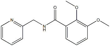 2,3-dimethoxy-N-(2-pyridinylmethyl)benzamide 结构式