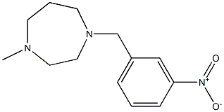 1-({3-nitrophenyl}methyl)-4-methyl-1,4-diazepane 结构式