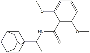 N-[1-(1-adamantyl)ethyl]-2,6-dimethoxybenzamide 结构式