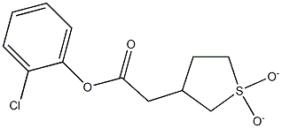 2-chlorophenyl (1,1-dioxidotetrahydro-3-thienyl)acetate 结构式