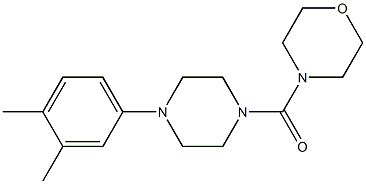 4-{[4-(3,4-dimethylphenyl)piperazin-1-yl]carbonyl}morpholine 结构式