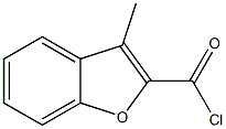 3-methyl-1-benzofuran-2-carbonyl chloride 结构式