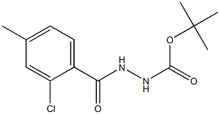 tert-butyl 2-(2-chloro-4-methylbenzoyl)hydrazinecarboxylate 结构式