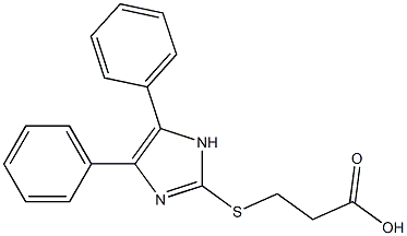 3-[(4,5-diphenyl-1H-imidazol-2-yl)sulfanyl]propanoic acid 结构式