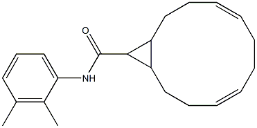 N-(2,3-dimethylphenyl)bicyclo[10.1.0]trideca-4,8-diene-13-carboxamide 结构式