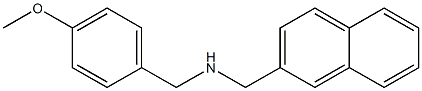 N-{[4-(methyloxy)phenyl]methyl}(naphthalen-2-yl)methanamine 结构式