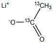Acetic  acid-13C2  lithium  salt 结构式