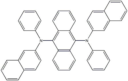 N,N'-DI-NAPHTHALEN-2-YL-N,N'-DIPHENYL-ANTHRACENE-9,10-DIAMINE 结构式