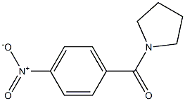 (4-nitrophenyl)(1-pyrrolidinyl)methanone 结构式