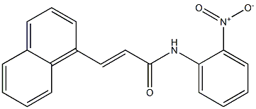 (E)-3-(1-naphthyl)-N-(2-nitrophenyl)-2-propenamide 结构式