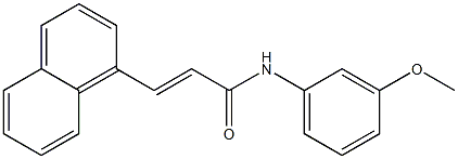 (E)-N-(3-methoxyphenyl)-3-(1-naphthyl)-2-propenamide 结构式