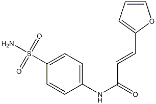 (E)-N-[4-(aminosulfonyl)phenyl]-3-(2-furyl)-2-propenamide 结构式