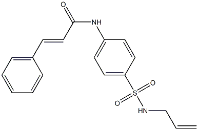 (E)-N-{4-[(allylamino)sulfonyl]phenyl}-3-phenyl-2-propenamide 结构式