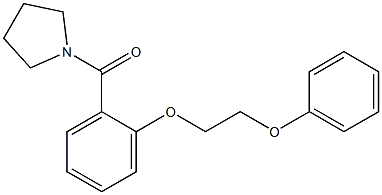 [2-(2-phenoxyethoxy)phenyl](1-pyrrolidinyl)methanone 结构式