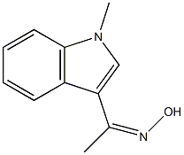 1-(1-methyl-1H-indol-3-yl)-1-ethanone oxime 结构式