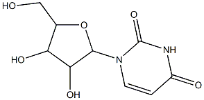 1-[3,4-dihydroxy-5-(hydroxymethyl)tetrahydro-2-furanyl]-2,4(1H,3H)-pyrimidinedione 结构式