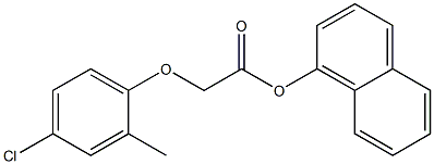 1-naphthyl 2-(4-chloro-2-methylphenoxy)acetate 结构式