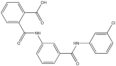 2-({3-[(3-chloroanilino)carbonyl]anilino}carbonyl)benzoic acid 结构式