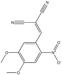 2-(4,5-dimethoxy-2-nitrobenzylidene)malononitrile 结构式